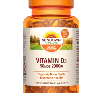Sundown Vitamina D3 50 Mcg X 150 Caps.