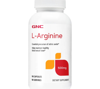 Gnc L-Arginine 500 Mg X 90 Caps.