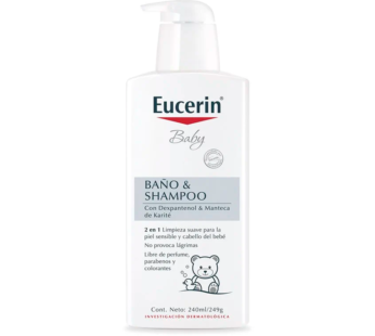 Eucerin Baby Baño & Shampoo X 240ml.