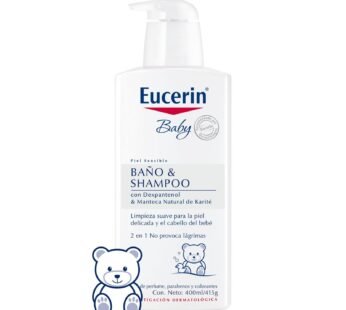 Eucerin Baby Baño & Shampoo X 400ml.