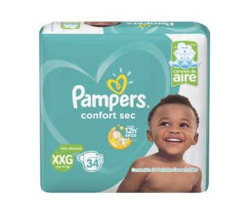 Pampers Confort Sec Xxg X 34 Unid.