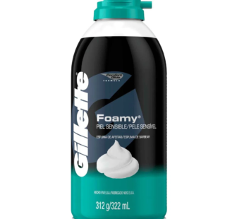 Gillette Foamy Sensitive Espuma Para Afeitar X 312gr.