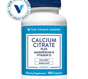 The Vitamin Shoppe Calcium Citrate + Magnesium + Vitamina D X 100 Caps.