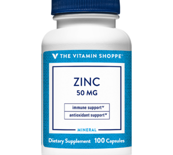 The Vitamin Shoppe Zinc 50 Mg Fco. X 100 Caps.