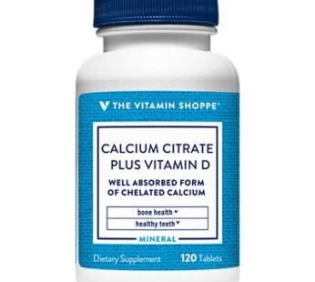 The Vitamin Shoppe Calcium Citrate Plus+Vit. D X 120tab