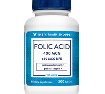 The Vitamin Shoppe Acido Folico 400 Mcg X 300 Tab.