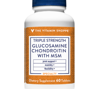 The Vitamin Shoppe Triple Gluco Chon With Msm 60 Tab