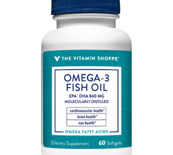 The Vitamin Shoppe Omega-3 Fish Oil 600/240 X 60 Soft.