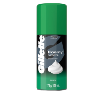 Gillette Foamy Mentol Espuma Para Afeitar X 175gr.