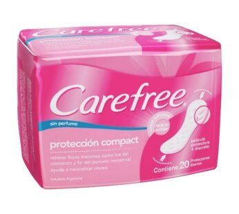 Carefree Protección Compact Sin Perfume X 20 Unidades.