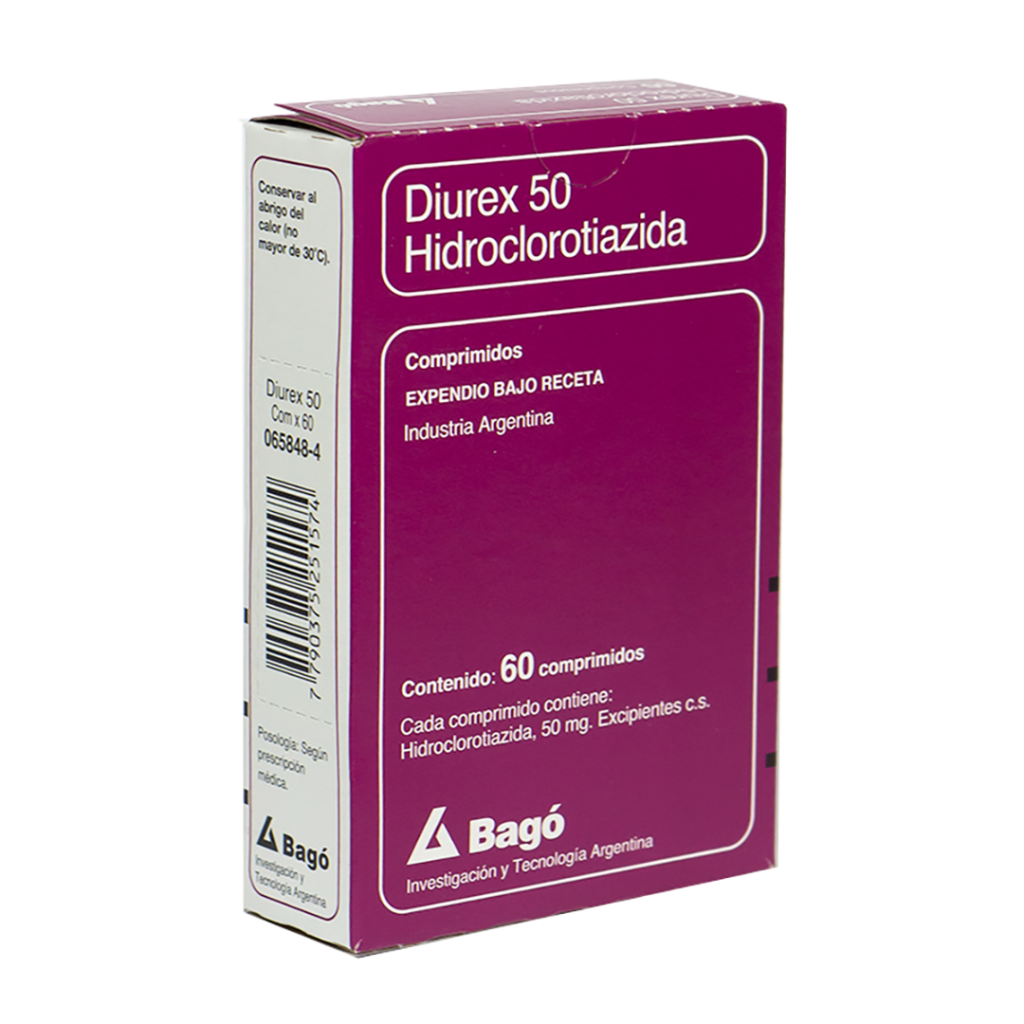 Diurex 50 Mg Caja X 60 Comp Farmatotal 0274