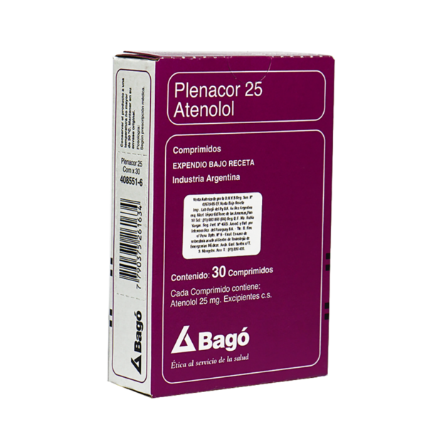Plenacor 25 Mg Caja X 30 Comp.