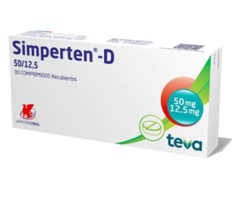 Simperten D 50 Mg/12.5 Mg Caja X 30 Comp.