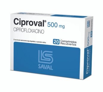 Ciproval 500 Mg. Caja X 20 Comp.