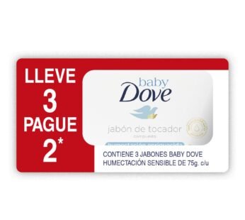 Dove Baby Pack Jabon Hum. Sens. X 3 Un