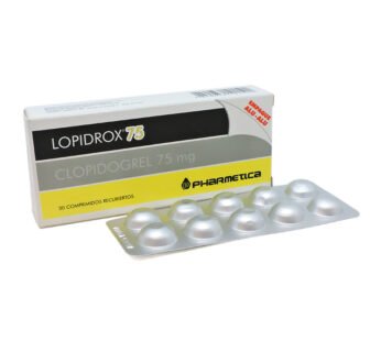 Lopidrox 75 Mg Caja X 30 Comp. Rec.