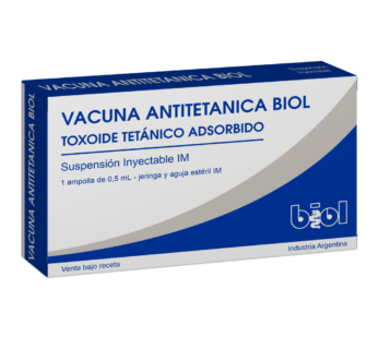 Vacuna Antitetanica Biol Iny. X 1