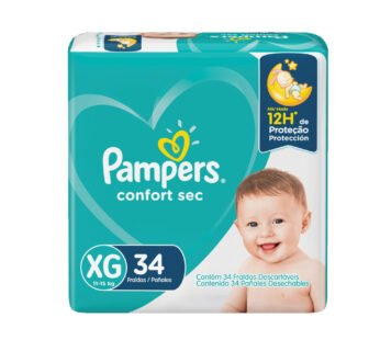 Pampers Confort Sec. X-Gde X 34 Unid.
