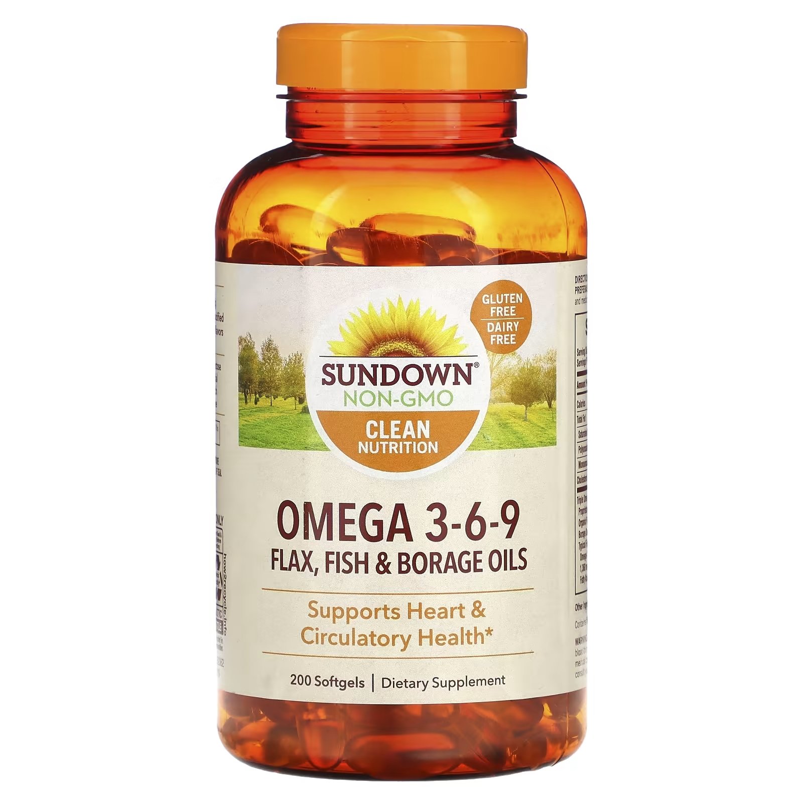 Sundown Triple Omega 3 6 9 X 200 Caps Farmatotal