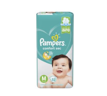 Pampers Confort Sec. Med X 52 Unid.