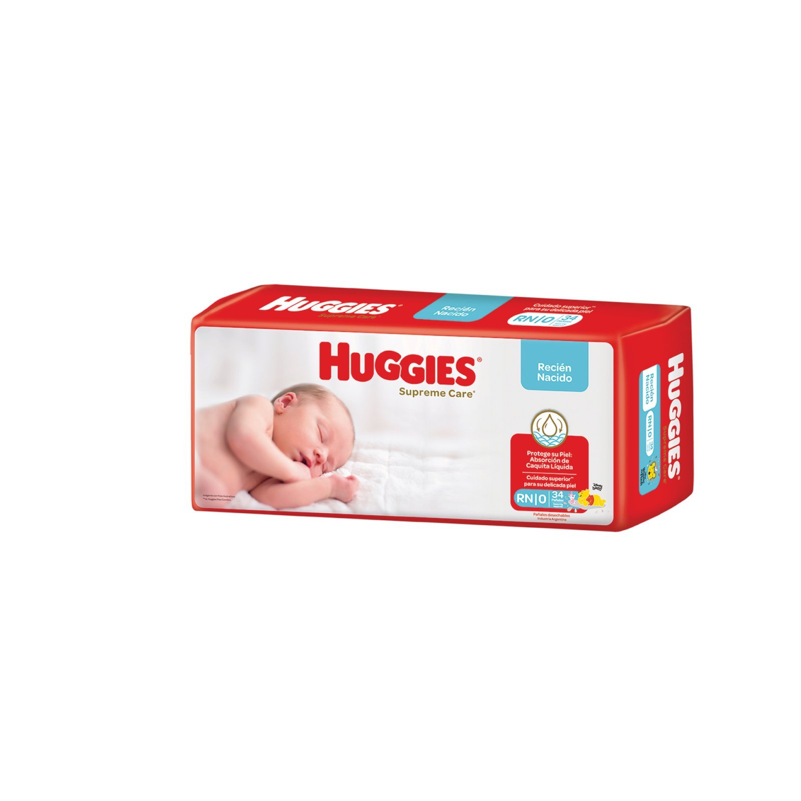 Pañales Huggies Supreme Care Recién Nacido 34 Uds. — Farmacia El túnel