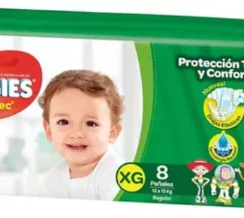 Huggies Active Sec Xg 8 Unid.